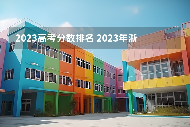 2023高考分数排名 2023年浙江高考分数段排名