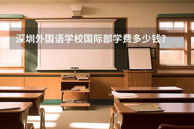深圳外国语学校国际部学费多少钱?